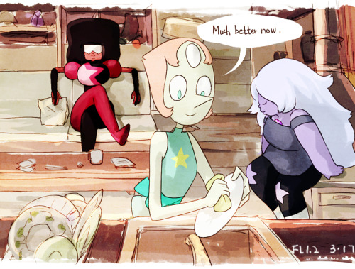 flafly:- How Garnet works -( And sorry If I ruined something. xp )i dont blame Amy and Pearl lol > .<