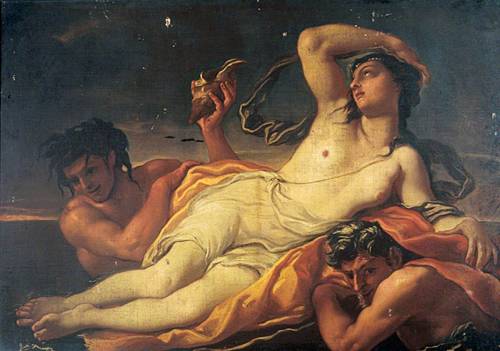 hildegardavon:Italian SchoolThe Birth of Venus, ca.17th C., oil on canvas, 121,5x170,7 cmLeeds Museu