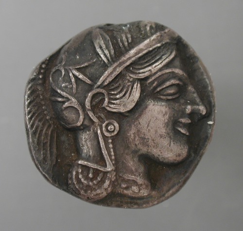 via-appia:  Silver coin Macedonia, circa 450 B.C.