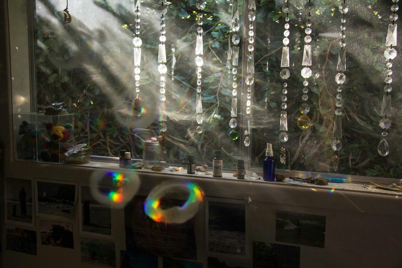 dreadedgrape:  Blowing rainbow smoke rings
