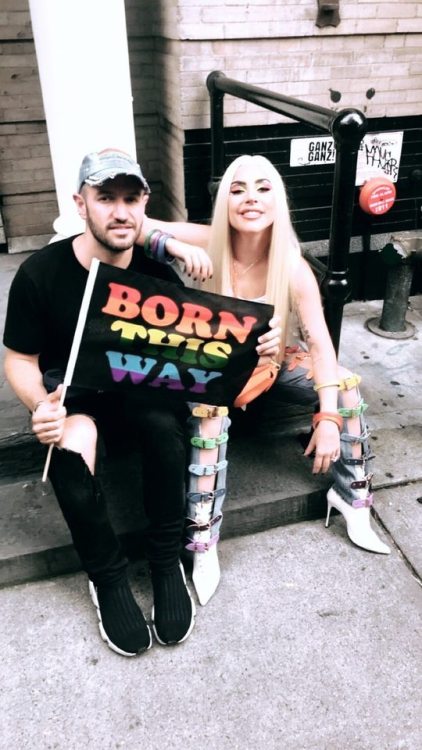 joannesvibes:  June 24, 2018 - Lady Gaga and Bobby Campbell in New York City for Pride (from Lady Ga