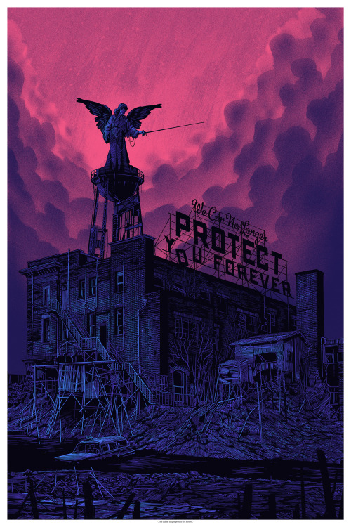 tinymediaempire:&ldquo;we can no longer protect you forever.&rdquo;by Daniel Danger24x36” five color