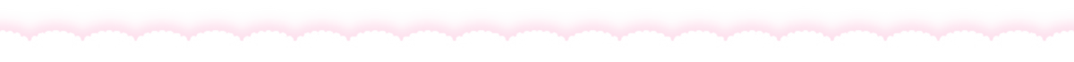 a divider made up of a pink outline of frilly lace. the outline is slightly blurred to look like it's glowing.