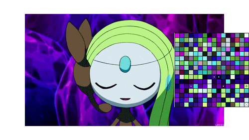 latiox:  Jirachi & Meloetta’s Color Palette 
