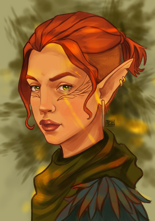 A Simple Brianna Lavellan Appreciation Portrait (because I love her) Pre Inquisition.