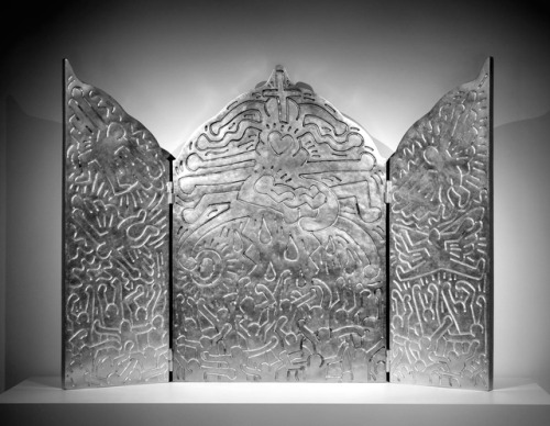 artemisdreaming:The Life of Christ triptych,  1990Keith HaringThere are nine casts of this triptych.