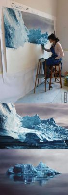 ragecomics4you:  Stunning Icebergs Paintings by Zaria Formanhttp://ragecomics4you.tumblr.com