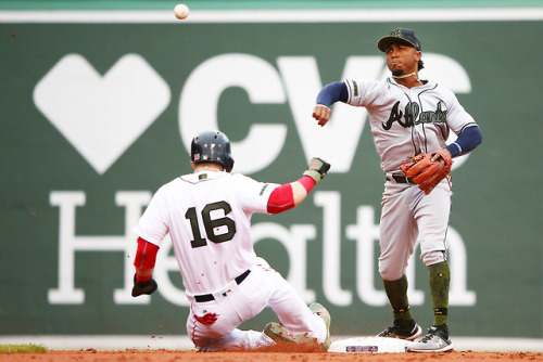 Photo recap from the 5/27 game between the Red Sox and Braves for Getty Sport.