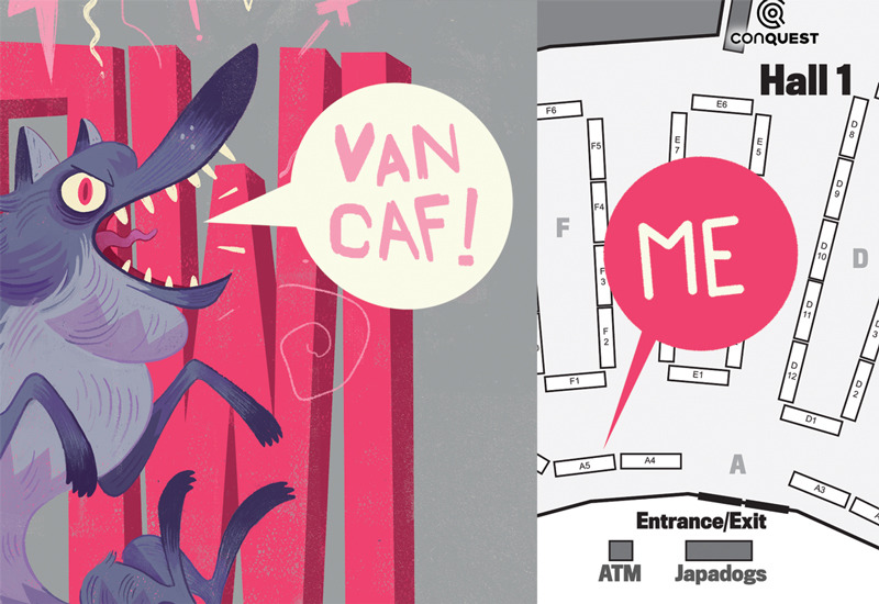 Hey, I will be sharing a table at VanCAF this weekend with my good bud Graeme. So stop buy and say hi, browse some prints, and see other great artists. Its super free. Info is here: http://www.vancaf.com/