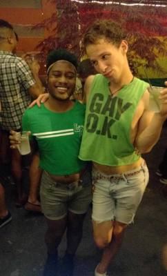 extracocoa:  last night’s crop top moment with @notsafef0rtwerk was so much fun. happy pride girls! 