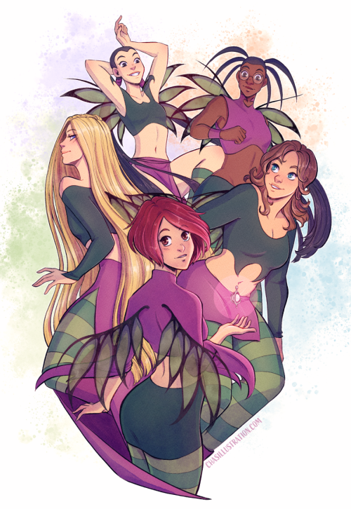 I Drew This A Few Months Ago To Celebrate The Norwegian Re-release Of W.i.t.c.h.!