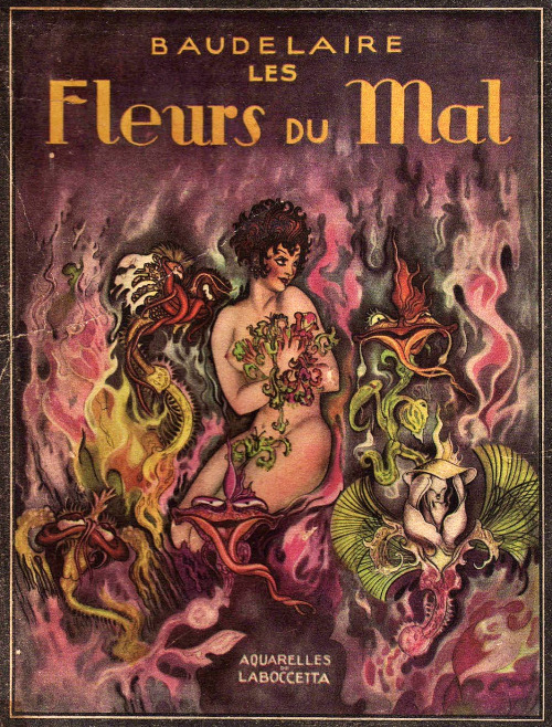 Another Of The Exquisite Front Covers For Baudelaires Les Fleurs Du Mal. Mario Laboccetta, Paris ~ 1933