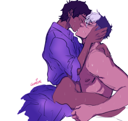 gumipr0n:  im barely on this blog and i jut realized it hit 100+ followers  so have this nsfw shance doodle dump from tonight!! ty!! &lt;33  im taking requests on here too btw 