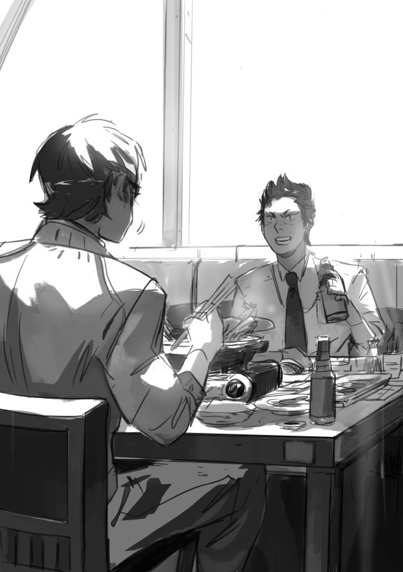 seventypercentethanol:  daiace sketches (and one jojo)