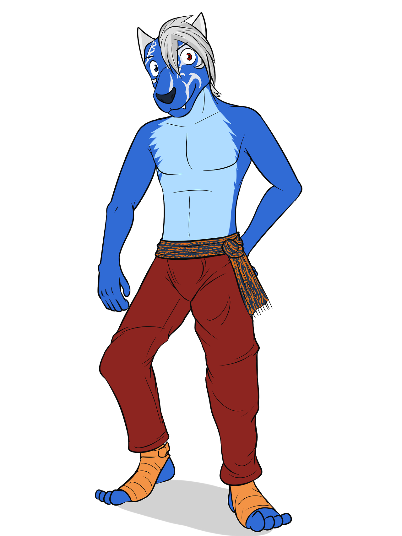 blue space doggo