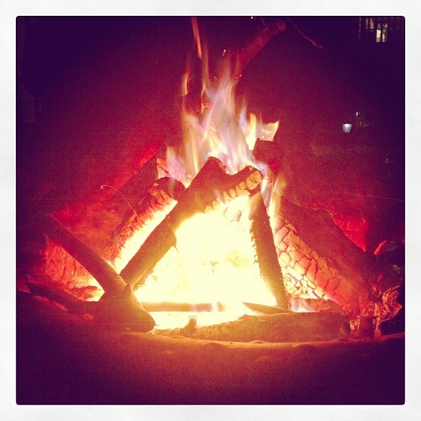 queenoftheacidhouse:  First fire of the season. #fire #spring #weekend