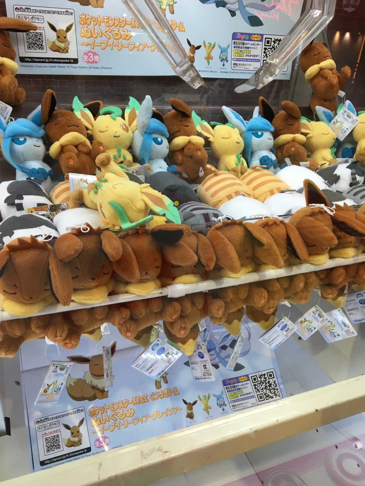 Ochazuke Yokochou New Eevee Leafeon Glaceon Plushies At Taito