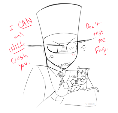v-mod:  some silly sketch stuff i made on a whim i forgot to post eons agoBlack Cat