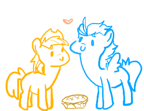 braeburn-corner:  From that day on, apple horse and fly horse smooched all the time