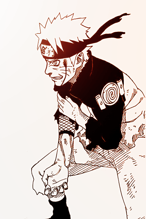 battle scarred naruto looks so much cooler than normal naruto