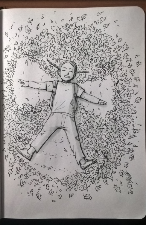 My fourth week of this year’s Inktober: Trail. Juicy. Blind. Ship. Squeak. Climb. Fall.