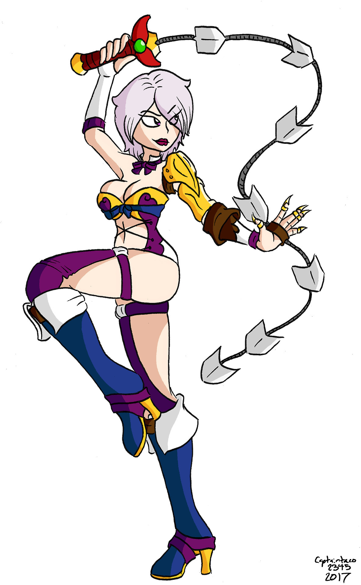 Another Soul Calibur redesign. This time I did Ivy. If Namco doesn’t say anything