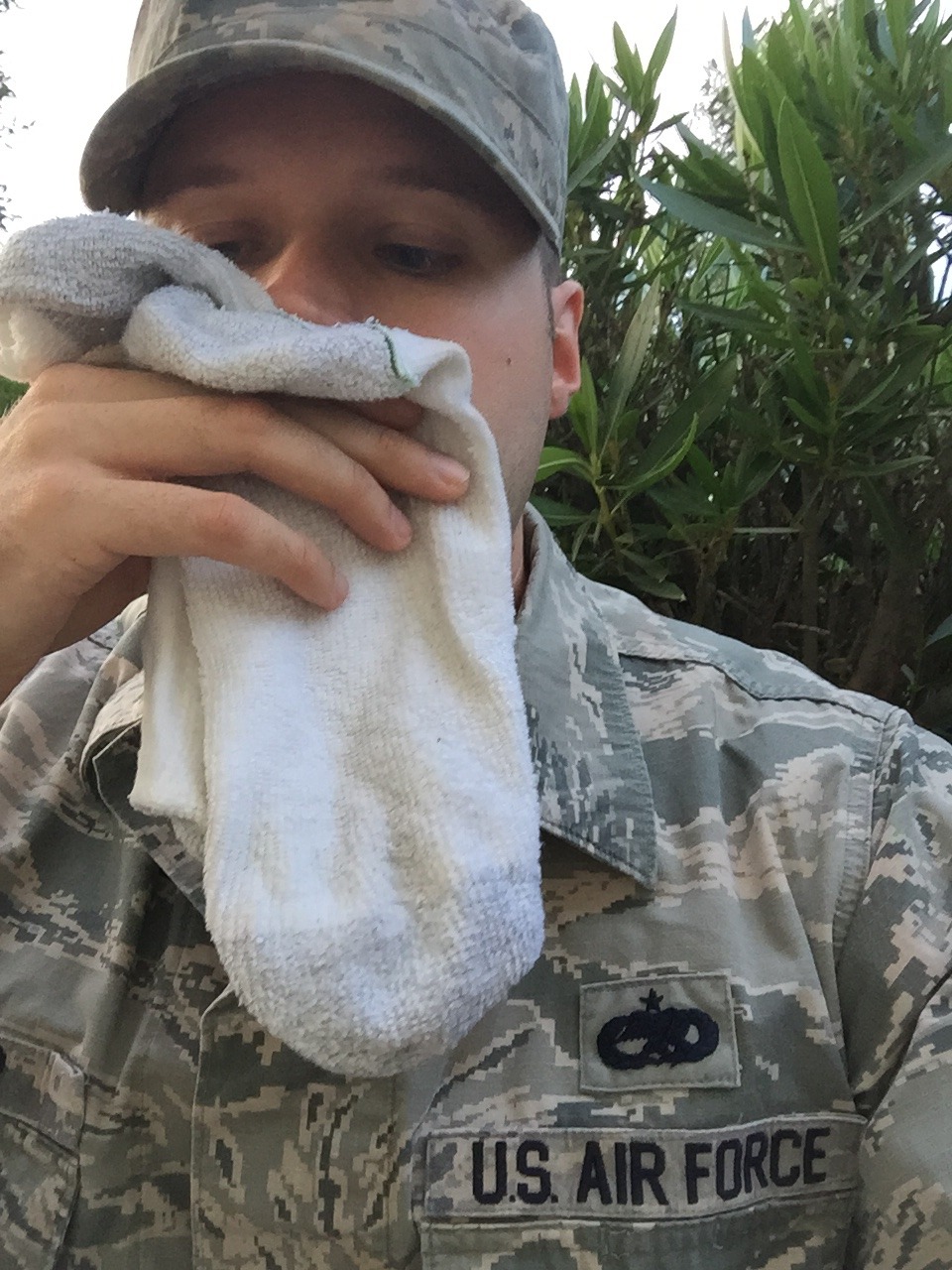 socktop85:  Military dude, at work, sniffing his hot buddy’s wet sweaty socks.