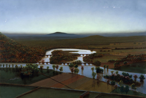 radstudies:Stephen Hannock (American, b.1951) - Flooded River for the Matriarchs E. & A. Mongan, 2000