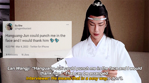 Hanguang-Jun Reads Thirst Tweets