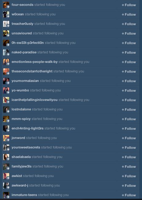 jift:  Like if you want to gain 100-350+ new followers! Reblog if you want to gain 400-800+ new followers!! MUST be following ALL blogs below: jift [10k] refreshed [23k] coral-blossoms [17k] hatin [10k] insecuer [12k] reoccurs [14k]We know you’re