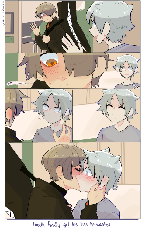 @mattdoesanart wrote a really cute reinochi fic and i wanted to draw a bit of it they made a comic o