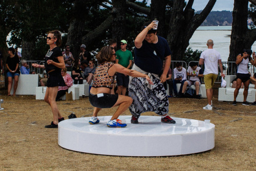 Big Gay Out, Coyle Park, Point Chevalier, Auckland, 2017. NZ is committed to ending HIV by 2025.