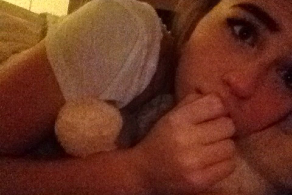 sabrinahazzaa:  Still feel awful so I’ll cuddle thumper until I’m better. 