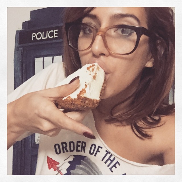 Eating pie like it&rsquo;s pizza! Happy Pi Day! #keylime