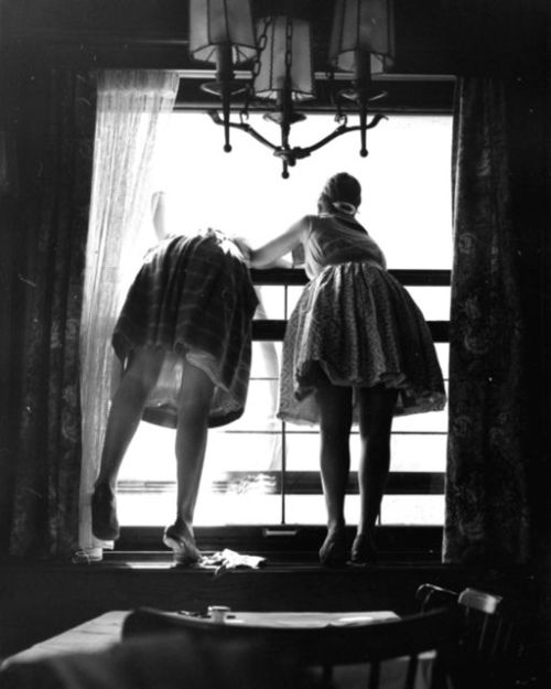 secretcinema1:  Window Cleaners, 1961, Fred Stein 