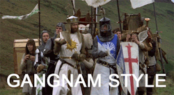 reblog-gif:  http://reblog-gif.tumblr.com/  How dare they desecrate Monty Python in such a manner.