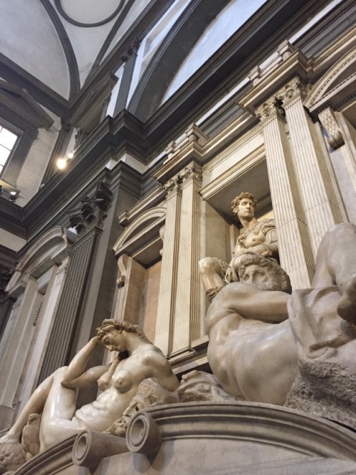 therepublicofletters:At the Medici Chapels in Florence, Italy.