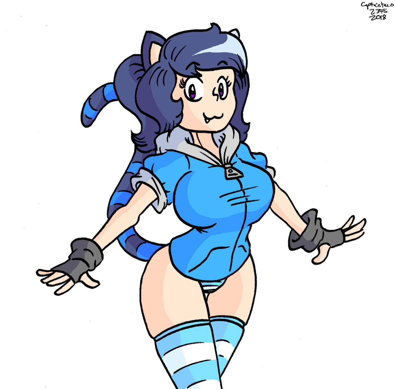 Kira, my newest Catgirl OC I made a little while ago when I hit 1000 followers. I