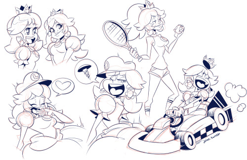 jeiae:  Twitter sketch dump 01 - Princess Parade!   