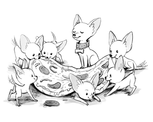 PUPPY PIZZA PARTY!special thanks to @notsupermario64