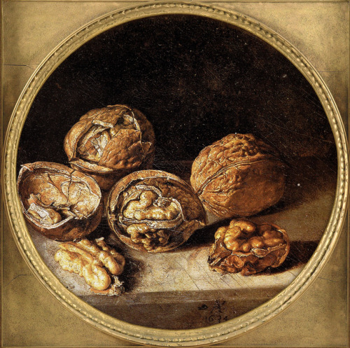 ganymedesrocks: windypoplarsroom: Antonio de Pereda “Still Life with Walnuts” (1634) Ant