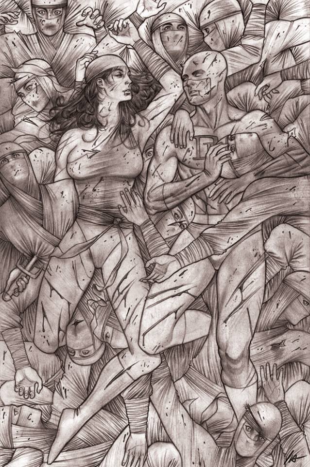 xombiedirge:  Daredevil and Elektra by Joshua Luna