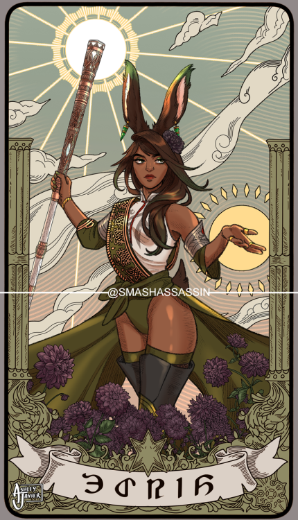 Actually made my character into a FFXIV tarot card