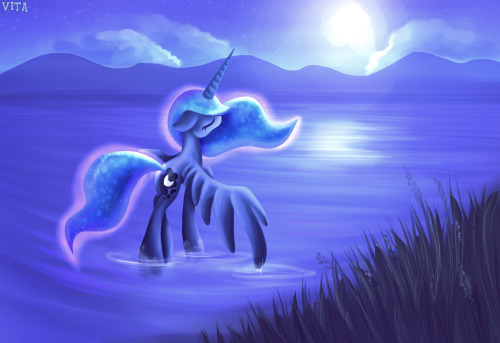 mlpfim-fanart:  Luna by ~VitaFluttershy 