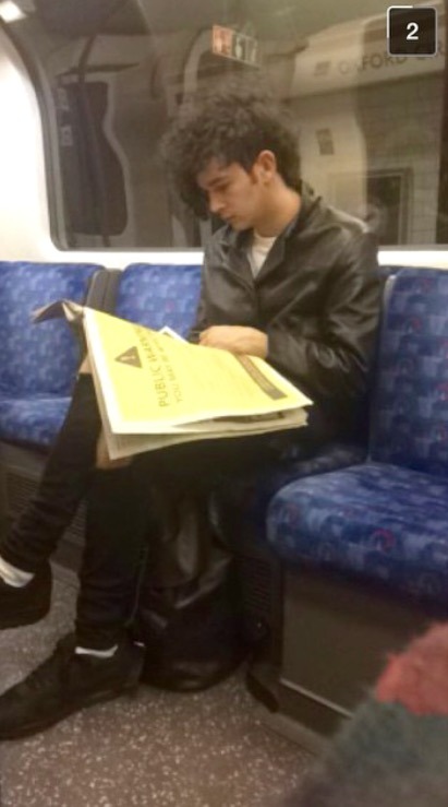 slendergraspongrammar:  Matthew on the tube