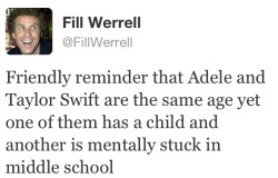 str8nochaser:  pixiepaperdollcartoon:  luv1direction28:  Just thought this was needed.  And let’s not forget that one of Adele’s breakup songs included the line “I wish nothing but the best for you two” whereas one of Taylor’s breakup songs