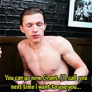 makeugosplat: Only Way To Keep His Mouth Shut Tom Holland sneakily filmed Grant Gustin at an af