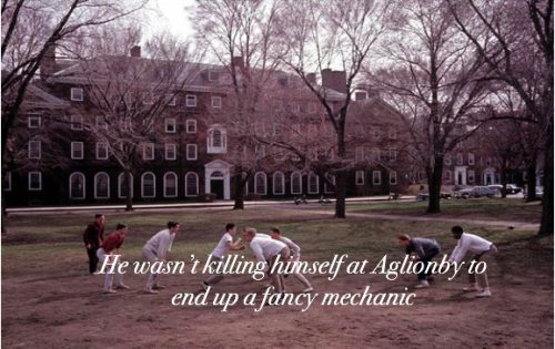 jostenmiinyard:“’I’m going to college.’ Adam didn’t add that he w