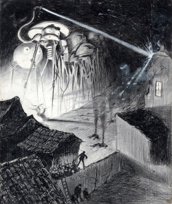 sciencefictiongallery:  Henrique Alvim Corrêa - La Guerre des Mondes, 1906.