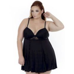 lingerie-plus:  Camisola Delicata Plus Size